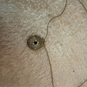 American Eagle Outfitters Gold and Black Pendant Necklace